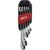 KS Tools Csillag-villáskulcs racsnis készlet ( műa. tartó ) 8-19 mm  5 részes, irányváltós