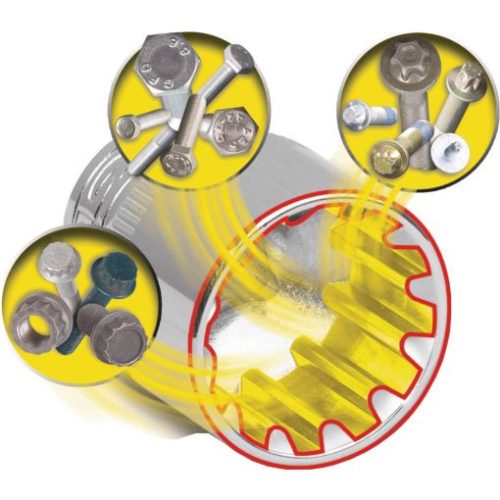 KS Tools Dugókulcs 19mm, átmeno fej, 12 szög, RINGSTOP 15 mm