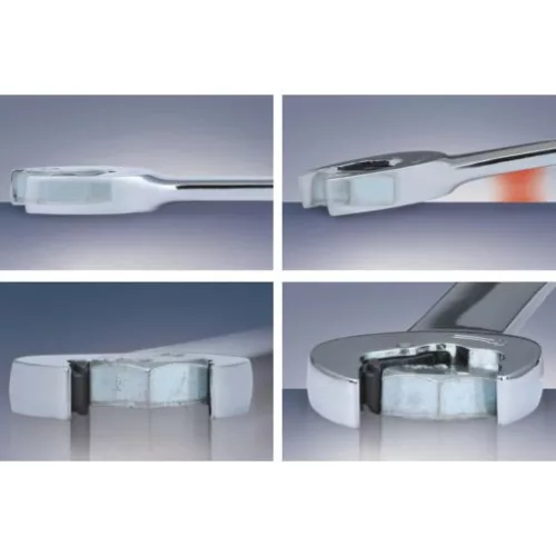 KS Tools Csillag-villáskulcs racsnis készlet ( akasztós ) 8-19 mm  6 részes, DUO