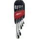 KS Tools Csillag-villáskulcs racsnis készlet ( akasztós ) 8-19 mm  6 részes, irányváltós, DUO