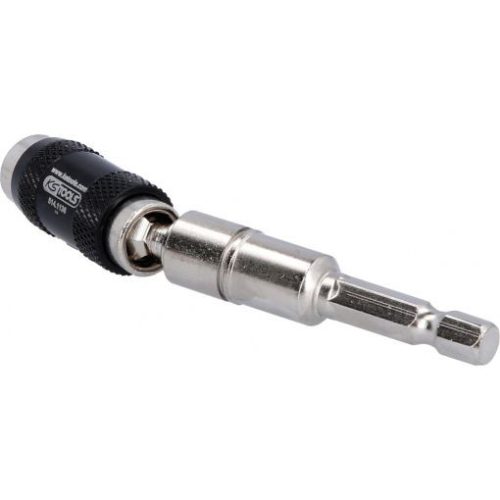 KS Tools Bit tartó gyorsváltós, 1/4", mágneses 90 mm B1/4"-K1/4", 20°-ban dönthető