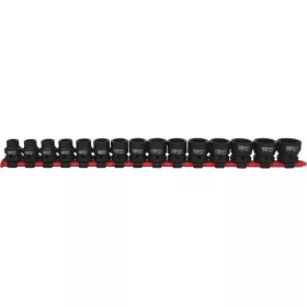   KS Tools Dugókulcs készlet 1/2" gépi, tartósínen 10-24 mm 15 részes, 6 szög