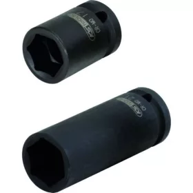   KS Tools Dugókulcs készlet 1" gépi, rövid/hosszú 32 mm, L=60,90 mm 2 Részes 6szög