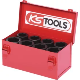   KS Tools Dugókulcs készlet 3/4" gépi, hosszú (fém kazetta) 24-36 mm  8 részes, 6 szög