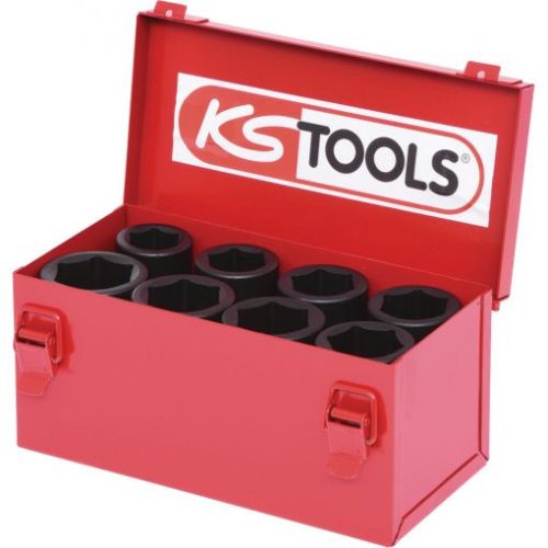 KS Tools Dugókulcs készlet 3/4" gépi, hosszú (fém kazetta) 24-36 mm  8 részes, 6 szög