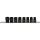 KS Tools Dugókulcs készlet 3/8" gépi, tartósínen 10-17 mm  8 részes, 6 szög
