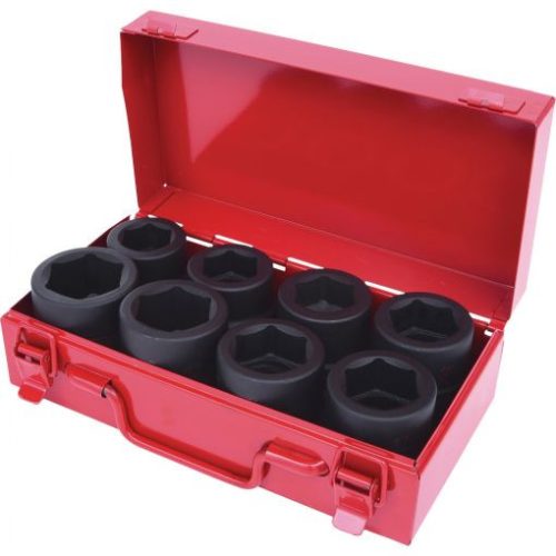 KS Tools Dugókulcs készlet 1" gépi ( fém kazetta ) 27-38 mm  8 részes,  6 szög