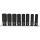 KS Tools Dugókulcs készlet 3/8" gépi, hosszú, tartósínen 10-17 mm  8 részes, 6 szög