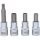 KS Tools Dugókulcs készlet 1/2" OZ- felnihez 8+10 mm  4 részes, 12 szög