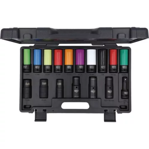 KS Tools Dugókulcs klt. 1/2" gépi, kerék csavarokhoz 15-24 mm  17 részes