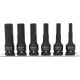 KS Tools Rátűzőkulcs készlet 1/2" hatszög, gépi, hosszú 8-19 mm  6 részes, L= 75 mm, tartósínen