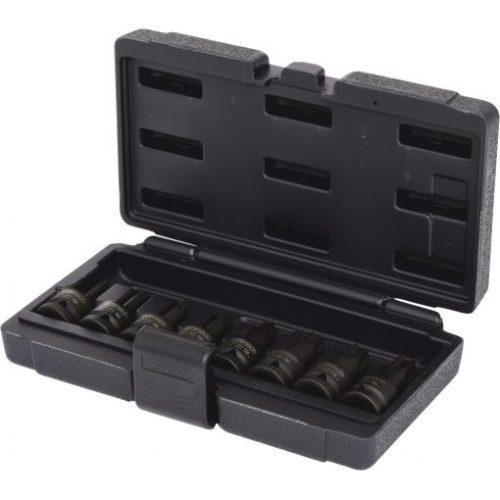 KS Tools Rátűzőkulcs készlet 1/2" TORX, gépi (műa. doboz) TX30-80 8 részes L= 60 mm