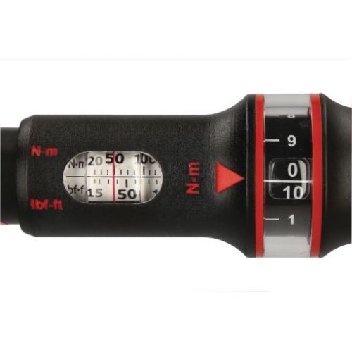 KS Tools Nyomatékkulcs, átdugós racsnis fej ERGOTORQUEprec. 60- 320/1,0Nm +/-3% R/L1/2" Z=30 gyártói mérési jegyzőkönyvvel