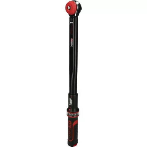 KS Tools Nyomatékkulcs, átdugós racsnis fej ERGOTORQUEprec. 80- 420/1,0Nm +/-3% R/L1/2" Z=30 gyártói mérési jegyzőkönyvvel