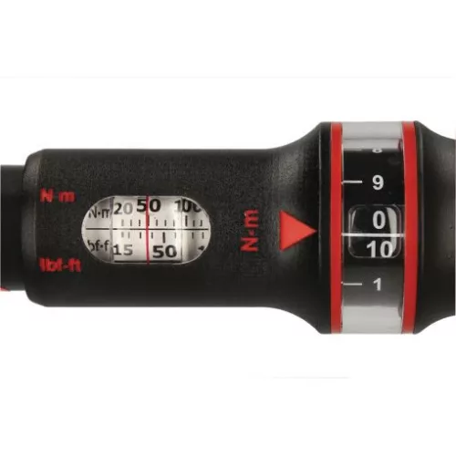 KS Tools Nyomatékkulcs, átdugós racsnis fej ERGOTORQUEprec. 80- 420/1,0Nm +/-3% R/L1/2" Z=30 gyártói mérési jegyzőkönyvvel