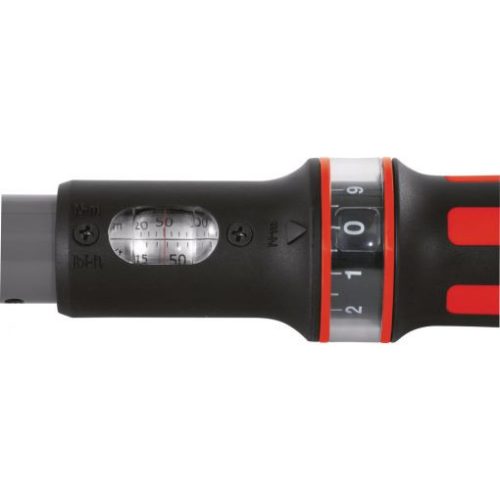 KS Tools Nyomatékkulcs, átdugós racsnis fej 40- 200/1,0Nm +/-3%  R/L1/2" Z=30 gyártói mérési jegyzőkönyvvel