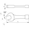 KS Tools Ütőkulcs villás, foszfátozott, DIN133 41 mm