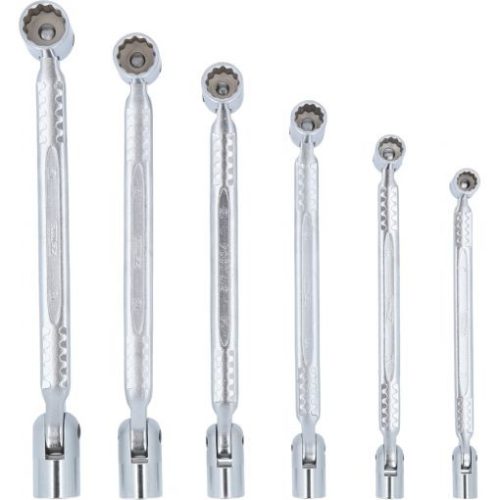 KS Tools Csuklós dugókulcs készlet ( rollni ) 8-19 mm  6 részes, 12 szög