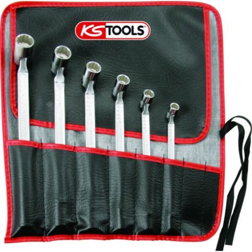 KS Tools Csuklós dugókulcs készlet ( rollni ) 8-19 mm  6 részes, 12 szög