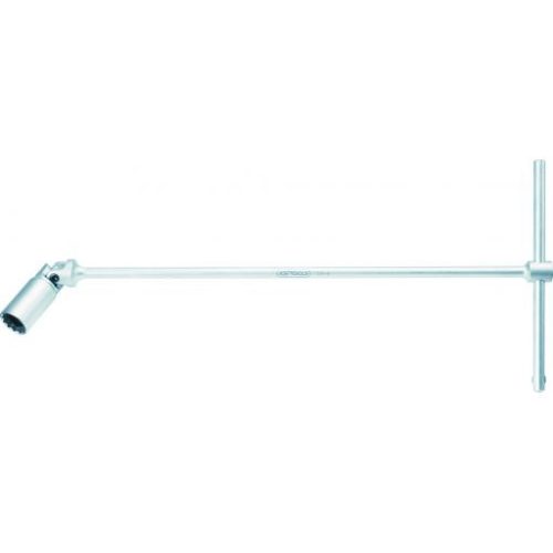 KS Tools Gyertyakulcs csuklós " T " szár 14 x500 mm 12szög