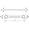 KS Tools Csillagkulcs egyenes, extra hosszú, CHROMEplus 16x18 mm