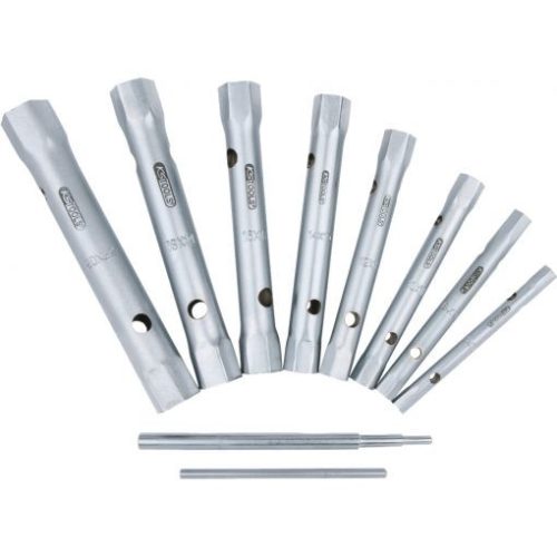 KS Tools Csőkulcs készlet +2db hajtószárral ( rollni ) 6-22 mm 10 részes