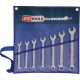 KS Tools Csillag-villáskulcs készlet ( rollni ) CHROMEplus AF3/8"-3/4"  7 részes Méretek:3/8-7/16-1/2-9/16-5/8-11/16-3/4
