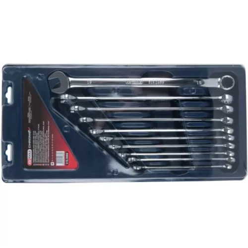 KS Tools Csillag-villáskulcs készlet, hosszú ( műa. doboz ) 10-19 mm 10 részes