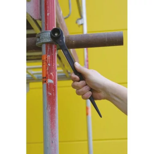 KS Tools Csillagkulcs racsnis, állvány szereléshez 19x22 mm, irányváltós