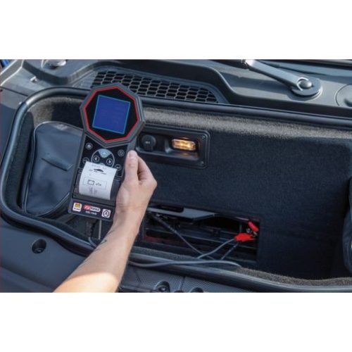 KS Tools Digitális akkumulátor és töltőrendszer ellenőrző 12 V/24V integrált nyomtatóval