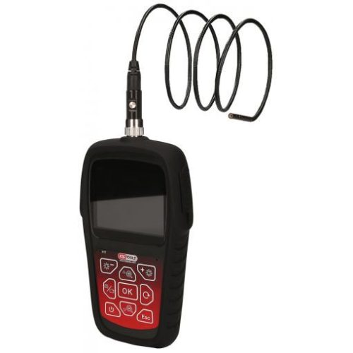 KS Tools HD-Videoszkóp készlet 7 részes, átm.4,5 mm/1m 0°+90°-os szondával, IP67 -10°C-+60°C, Akku 1500mAh