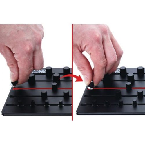 KS Tools Mágneses dugókulcsrendező rendszer 38 részes, 1/4"+3/8"+1/2"