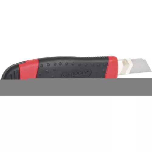 KS Tools Tapétavágó kés, tördelheto pengés 18mm, Műanyag házas, acél megvezetovel