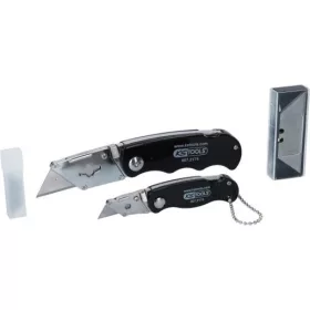   KS Tools PVC vágó kés klt., trapéz pengével, összecsukhat 2 részes