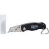 KS Tools PVC vágó kés, trapéz pengével, összecsukható 97 mm