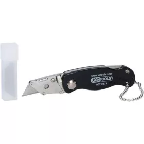   KS Tools PVC vágó kés, trapéz pengével, összecsukható 97 mm