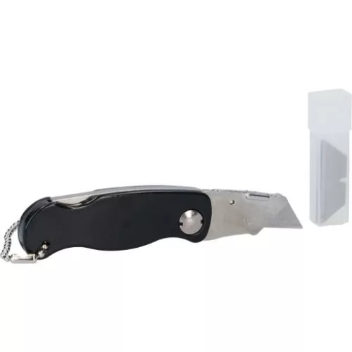 KS Tools PVC vágó kés, trapéz pengével, összecsukható 97 mm