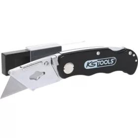   KS Tools PVC vágó kés, trapéz pengével, összecsukható 155 mm