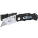 KS Tools PVC vágó kés, trapéz pengével, összecsukható 155 mm