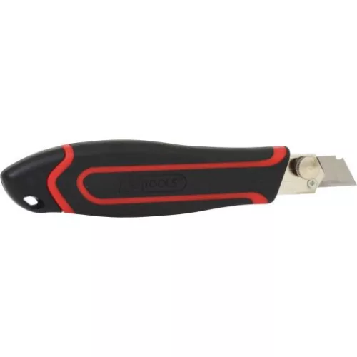 KS Tools Tapétavágó kés, tördelheto pengés 18mm, Műanyag házas, acél megvezetovel