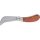 KS Tools Kábelvágó kés összecsukható, hajlított + egyenes 185 mm, fa nyelű, INOX