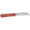 KS Tools Kábelvágó kés összecsukható, egyenes, extra hegyes 198 mm, fa nyelű, INOX