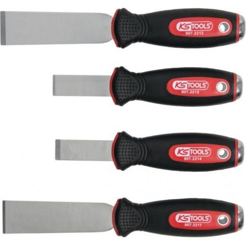 KS Tools Tömítés hántolókés készlet, Műanyag dobozban 4 részes, INOX