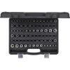 KS Tools Dugókulcs készlet + rátuzo 1/4"+3/8"+1/2"TORX-E E 4-E24/TX 6-TX70 77 részes
