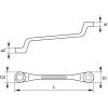 KS Tools Csillagkulcs hajlított, TORX-E E10x E12