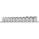 KS Tools Dugókulcs készlet 3/8", tartósínen 8-19 mm 11 részes 6 szög