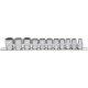 KS Tools Dugókulcs készlet 3/8", tartósínen 8-19 mm 11 részes, 12 szög