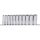 KS Tools Dugókulcs készlet 3/8" hosszú, tartósínen 8-19 mm 11 részes 6 szög