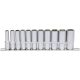 KS Tools Dugókulcs készlet 3/8" hosszú, tartósínen 8-19 mm 11 részes 6 szög