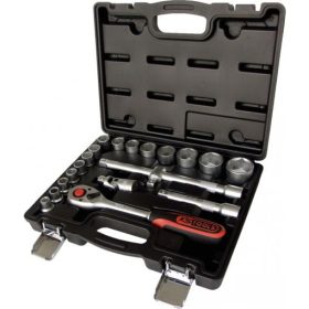   KS Tools Dugókulcs készlet 1/2" ( Műanyag koffer ) 10-32 mm 20 részes,  6 szög
